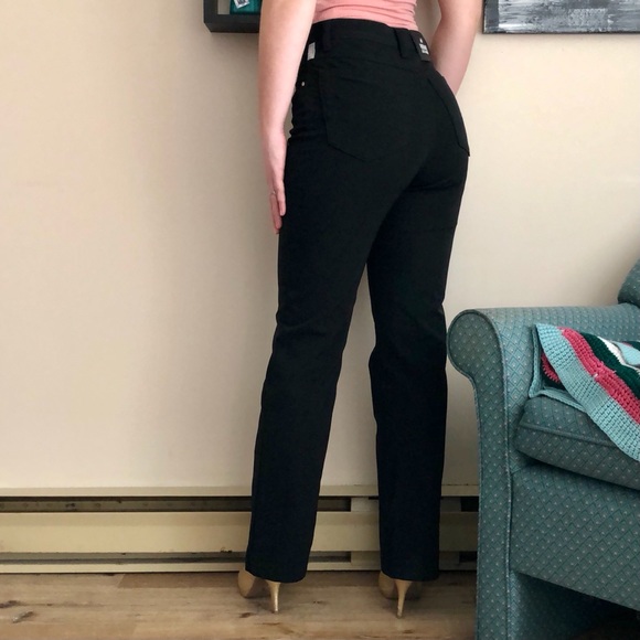 Versace Jeans Couture High Rise Black Dress Pants, Made in Italy - Picture 5 of 16